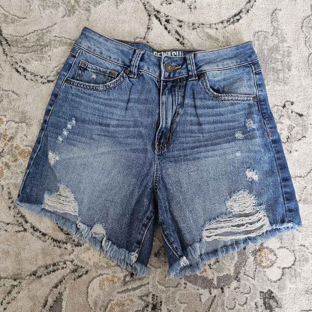 Rewash Super High Rise Wedge Vintage Reunion denim shorts
